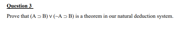 Solved Question 3 Prove That (A = B) V(-AB) Is A Theorem In | Chegg.com