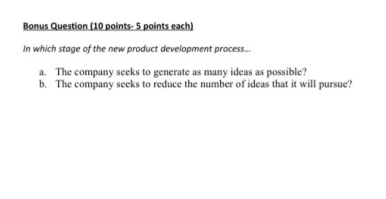 Solved Bonus Question (10 points-5 points each) in which | Chegg.com