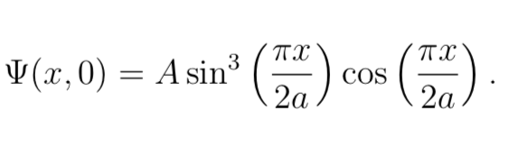 Solved The initial wave function of a particle at infinite | Chegg.com