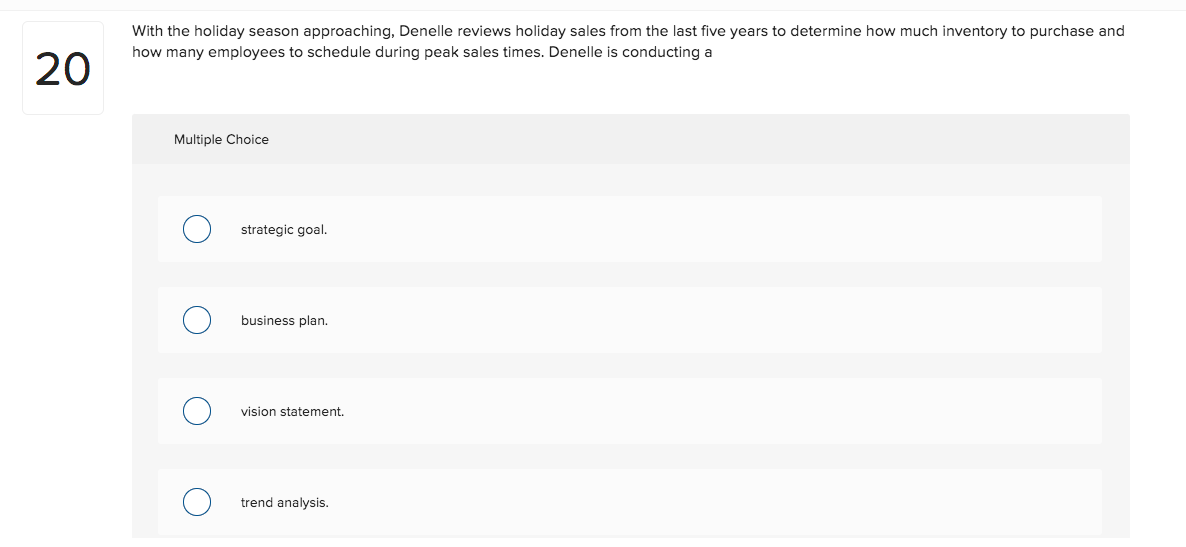 Solved With the holiday season approaching, Denelle reviews  Chegg.com