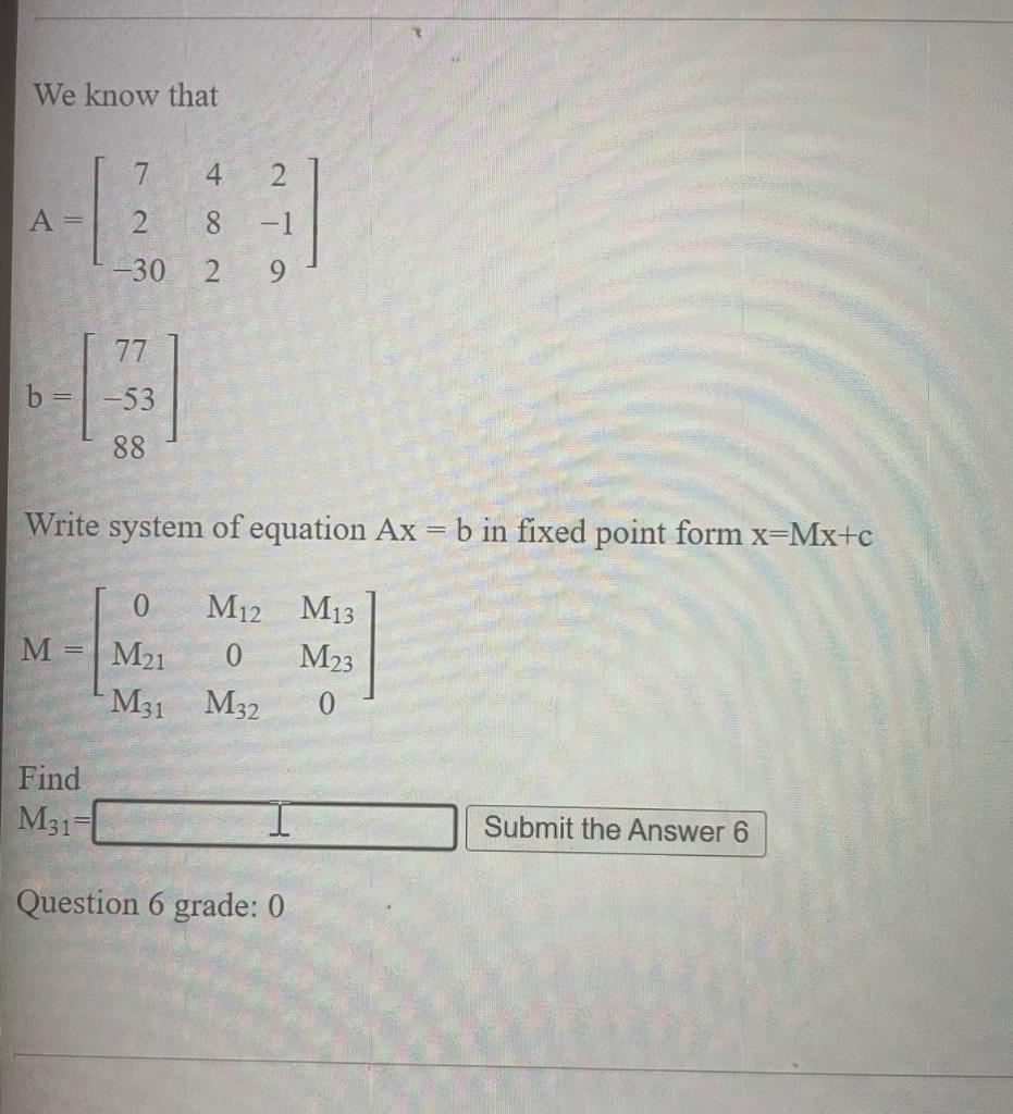 Solved We know that A=⎣⎡72−304822−19⎦⎤b=⎣⎡77−5388⎦⎤ Write | Chegg.com