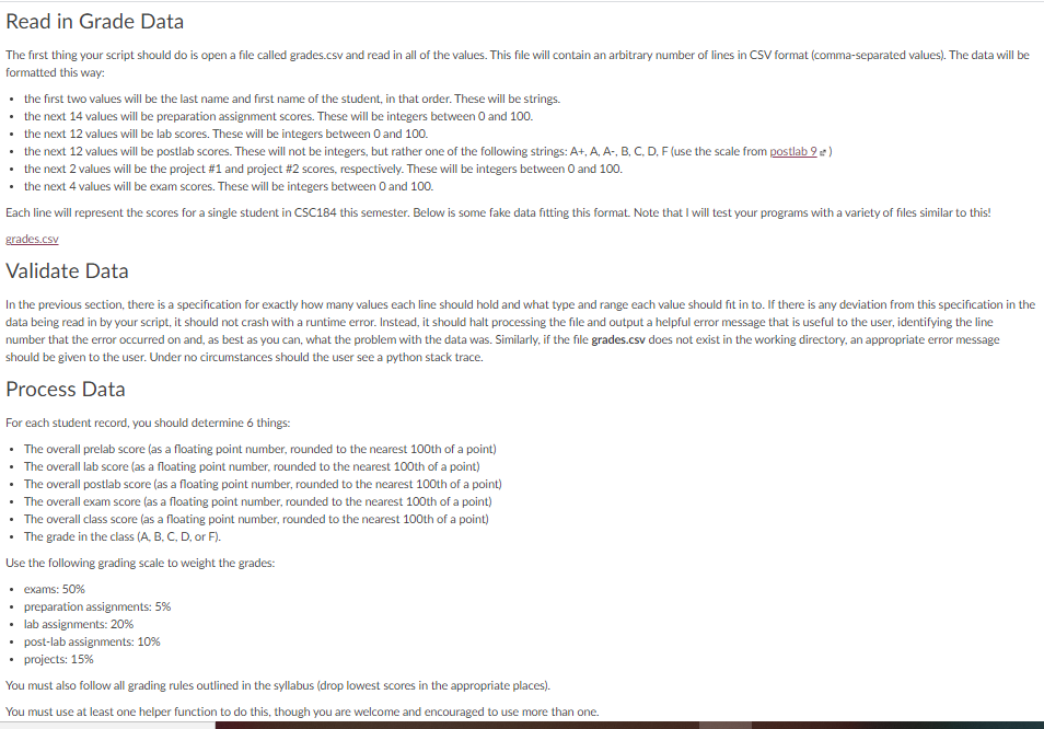 Solved Python 3 Help!! Need assistance to make a grading | Chegg.com