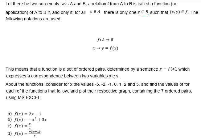 Solved Let There Be Two Non-empty Sets A And B, A Relation F | Chegg.com