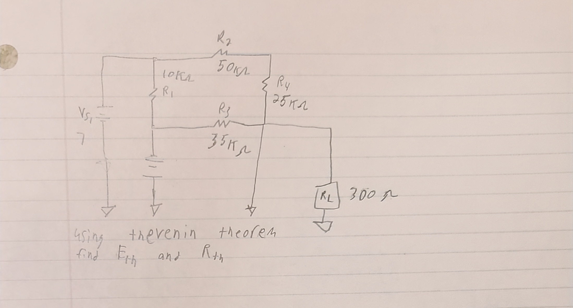 using therenin theorem find Eth and Rth | Chegg.com