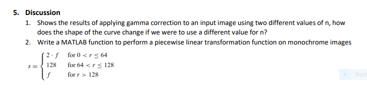 5. Discussion 1. Shows the results of applying gamma | Chegg.com