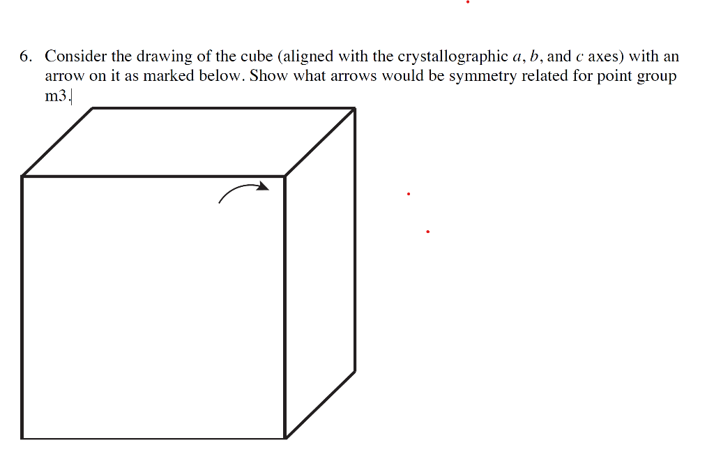 Solved Consider the drawing of the cube (aligned with | Chegg.com