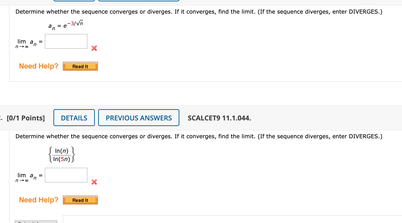 Solved Determine Whether The Sequence Converges Or Diverges. | Chegg.com