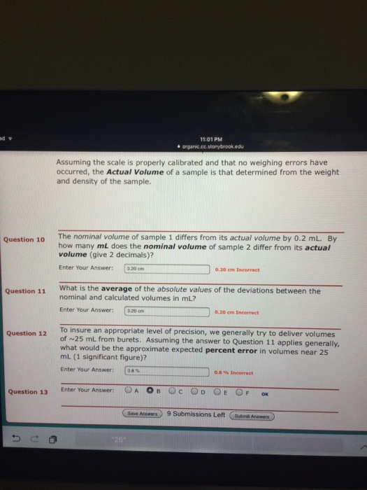Solved: The Nominal Volume Of A Sample Delivered From A Bu... | Chegg.com