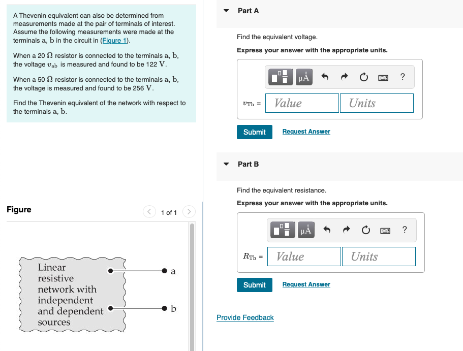 Solved A Thevenin equivalent can also be determined from