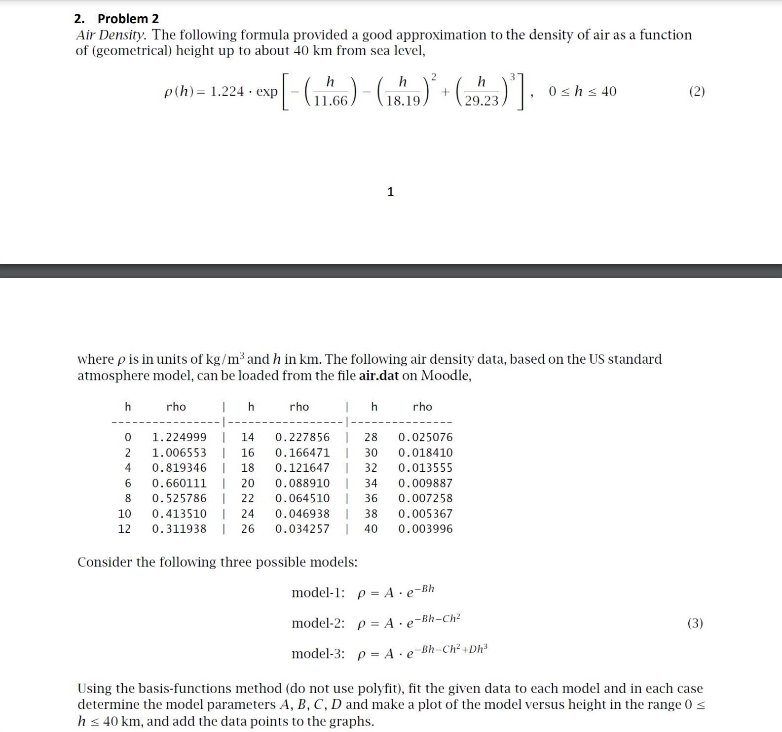Solved The students are required to use MATLAB to solve the | Chegg.com