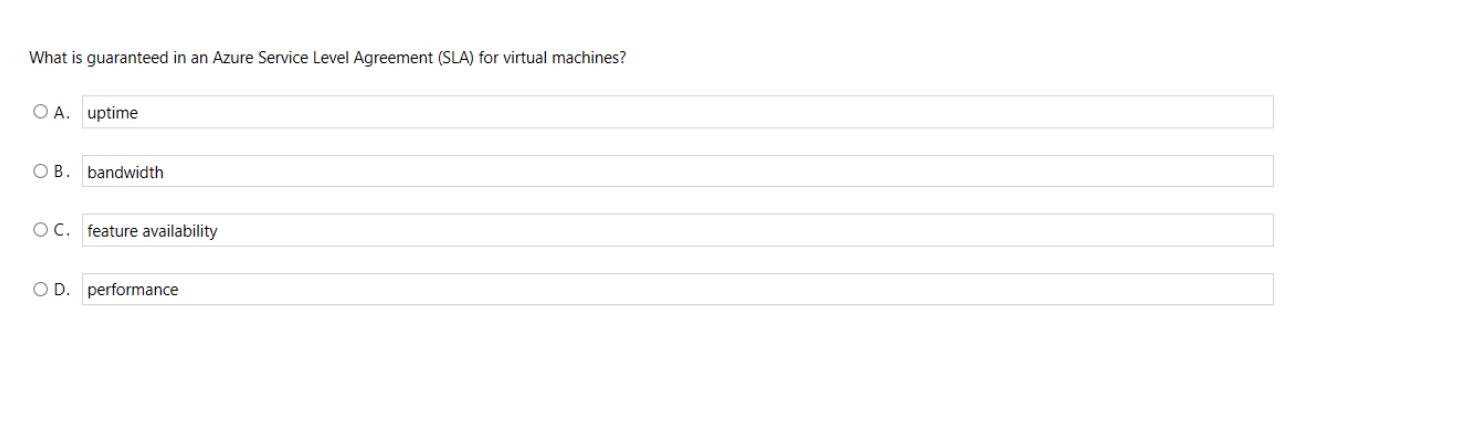 solved-what-is-guaranteed-in-an-azure-service-level-chegg
