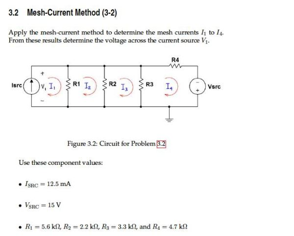 Solved 3.2 Mesh-Current Method (3-2) Apply the mesh-current | Chegg.com