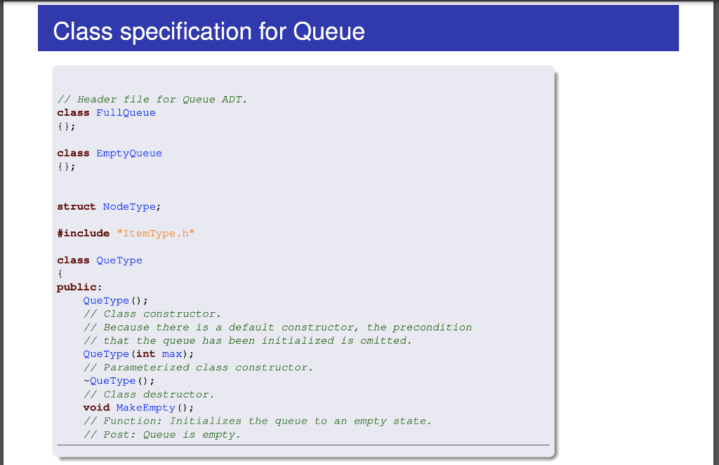 Solved C++ Towards the end of the lecture, we discuss about | Chegg.com