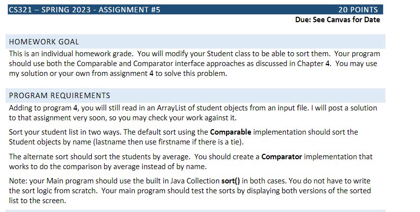 assignment code 427