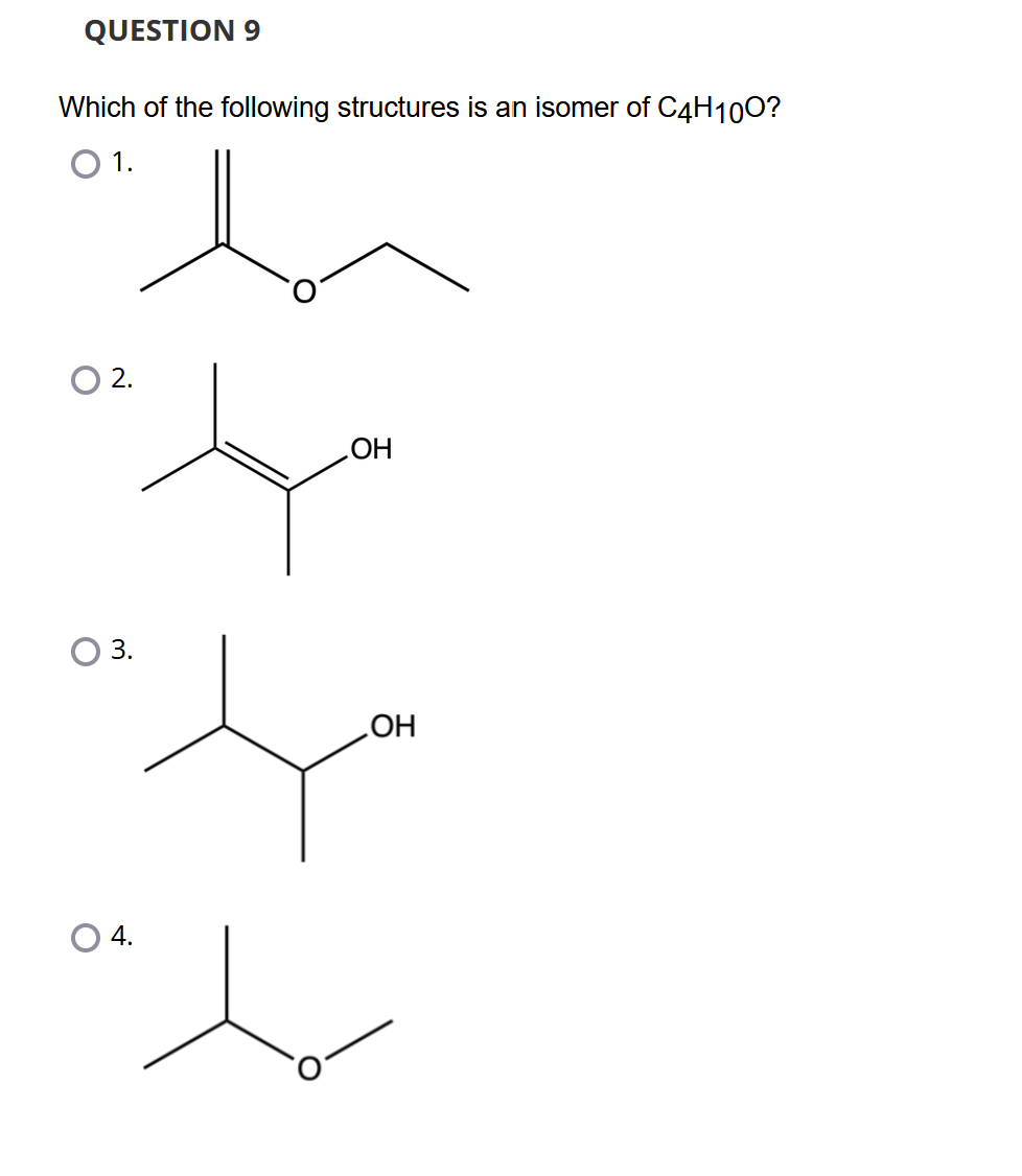 c4h10o Isomere