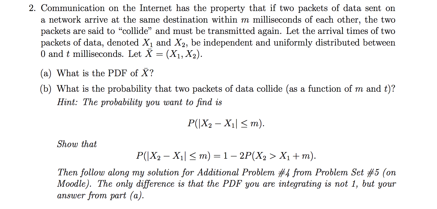 Solved 2. Communication on the Internet has the property | Chegg.com