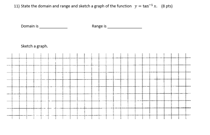 draw the graph of tan x write its domain and range