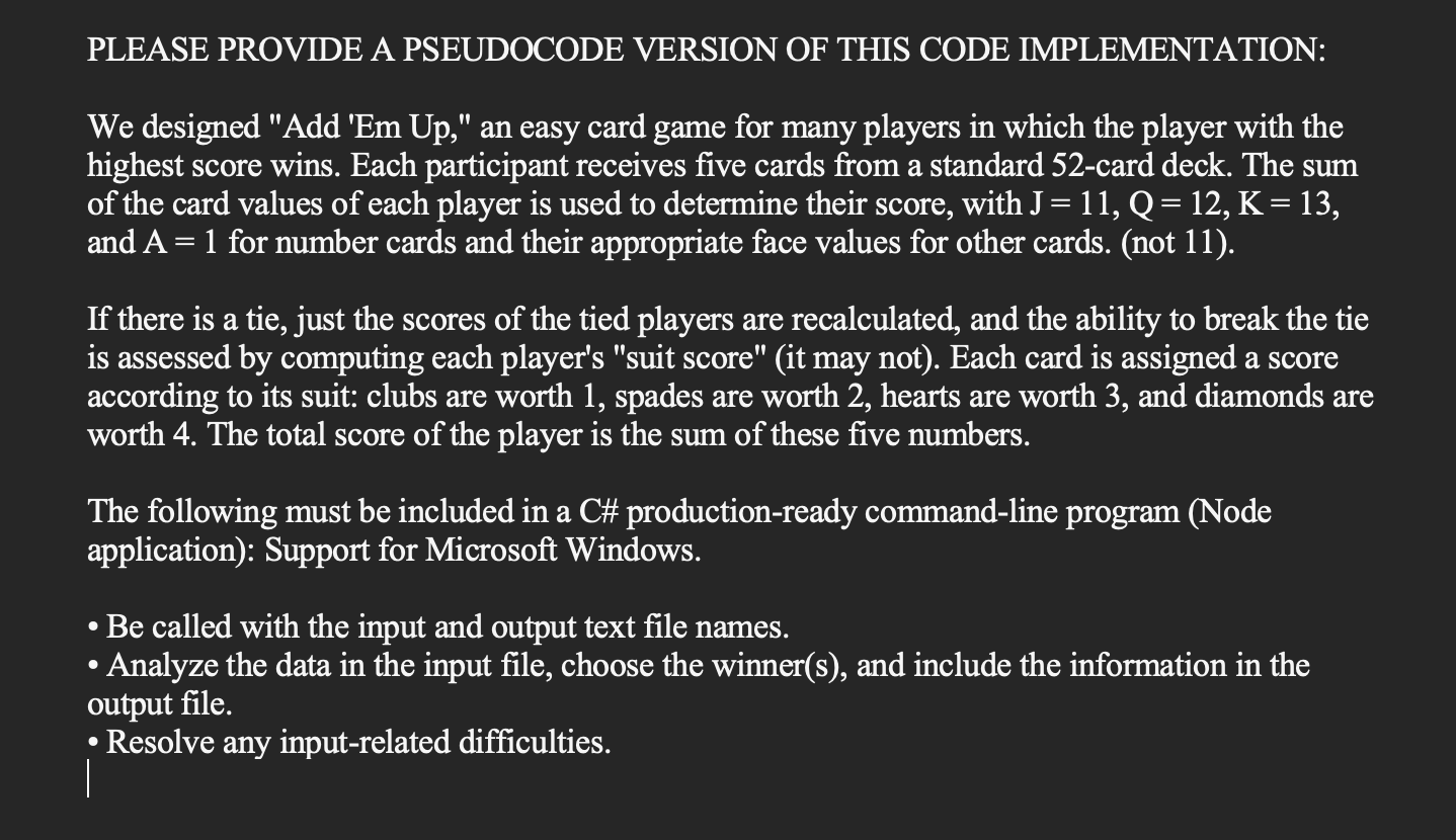 Solved Need help adding the tie breaker to this code. This