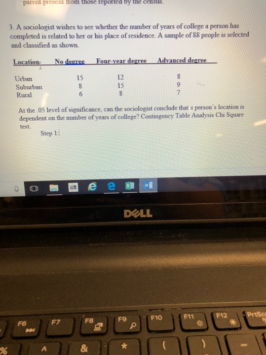 Solved A Sociologist Wishes To See Whether The Number Of | Chegg.com