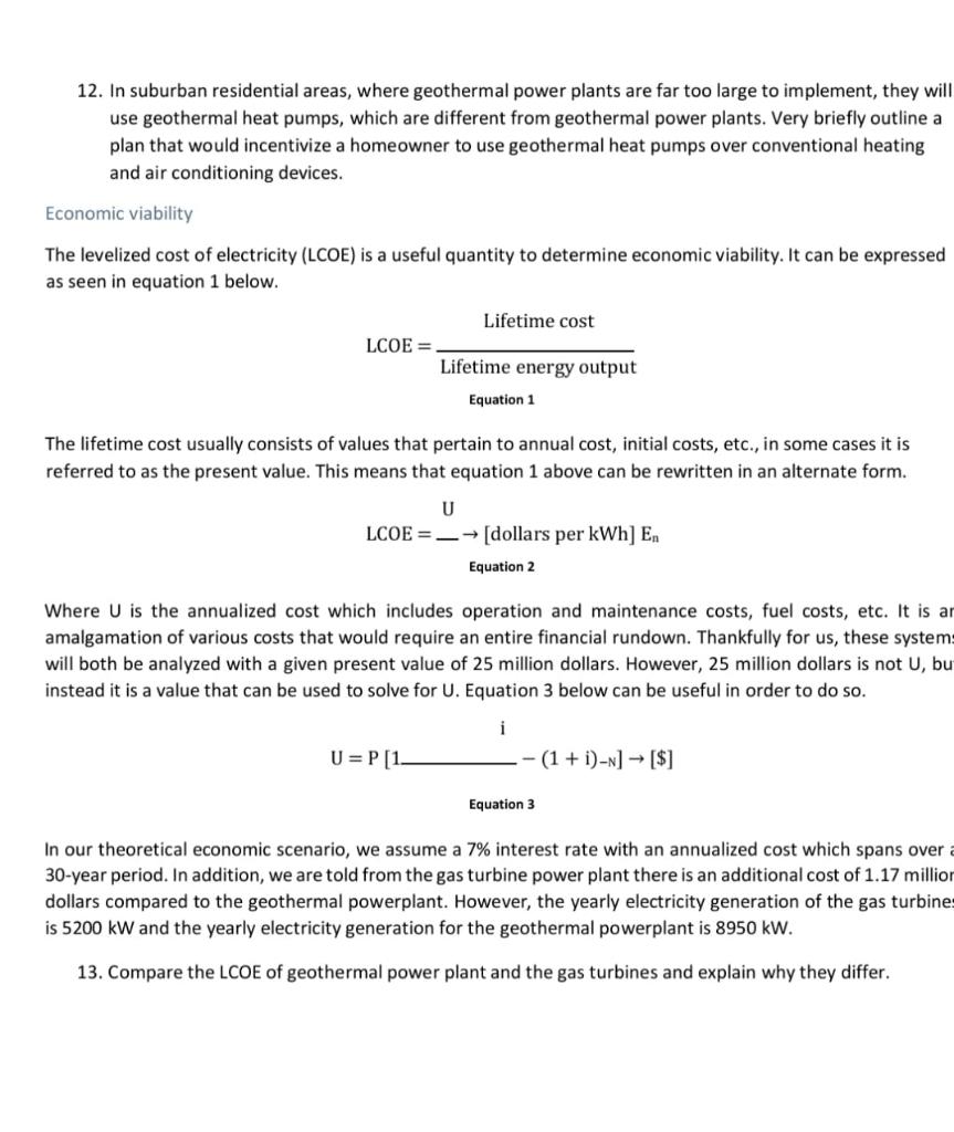 Solved INTRODUCTION With the effects of global warming and | Chegg.com