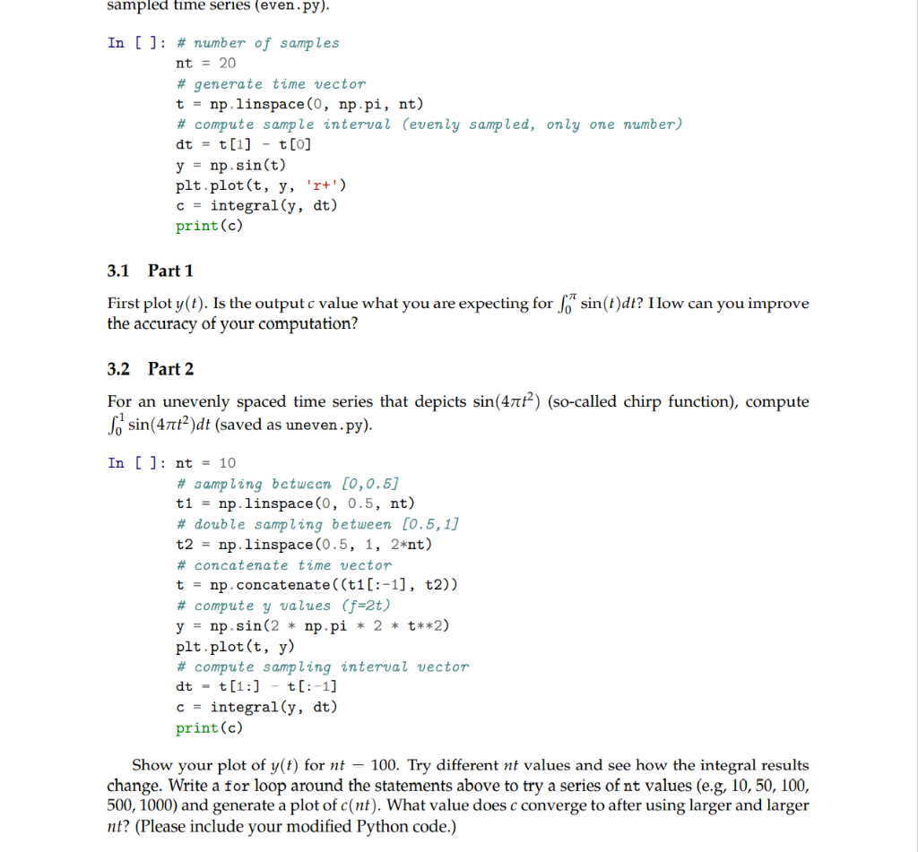 Solved 3 Integration Function Here is a more complicated | Chegg.com