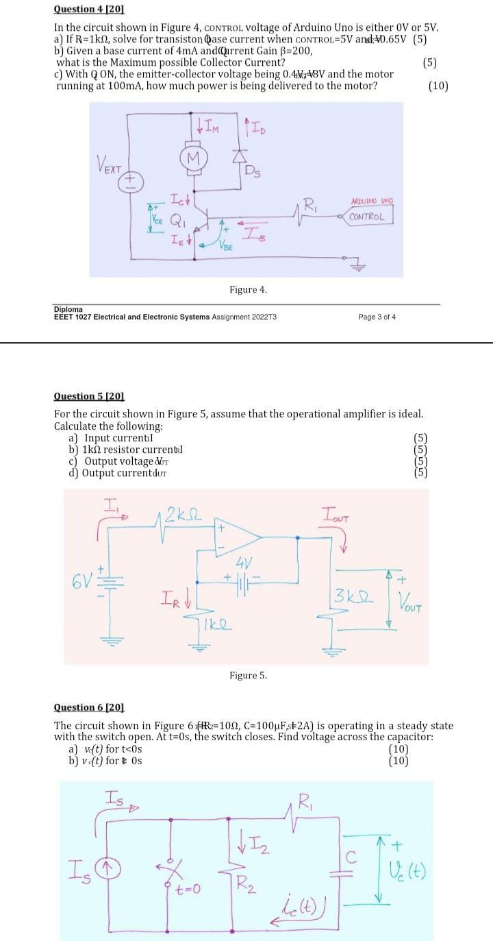 Solved Question 1 [10] In the circuit shown in Figure 1, the | Chegg.com
