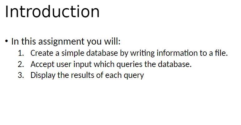 Solved Introduction • In this assignment you will: 1. Create | Chegg.com