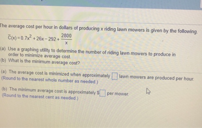 Average cost of discount a riding lawn mower