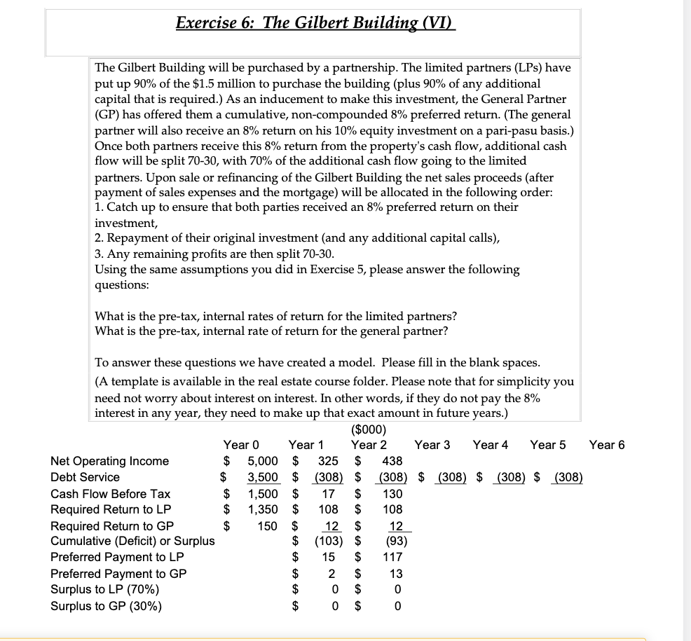 Exercise 6 The Gilbert Building (VI) The Gilbert