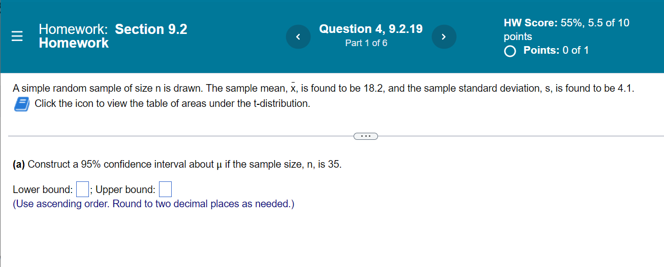 Solved Homework: Section 9.2 Homework Question 4, 9.2.19 | Chegg.com