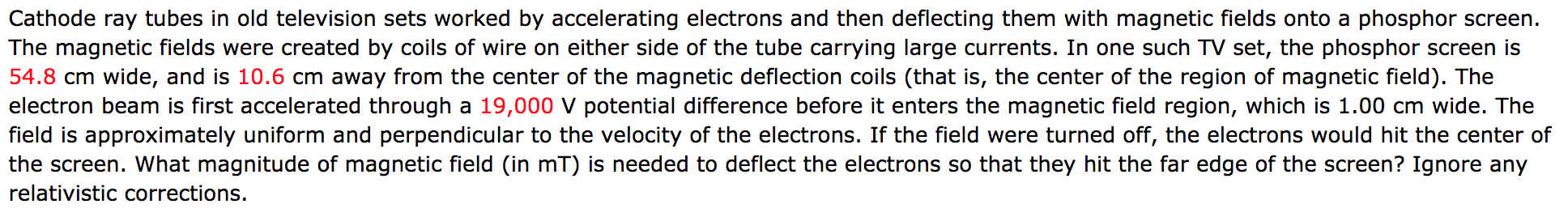 Solved Cathode ray tubes in old television sets worked by | Chegg.com