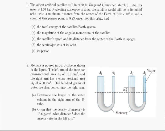 Solved 1. The oldest artificial satellite still in orbit is | Chegg.com