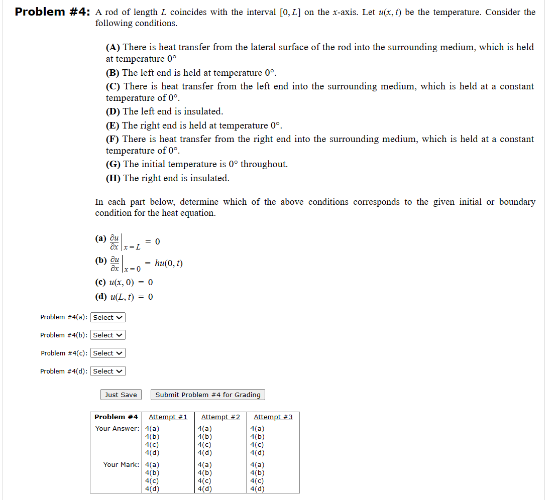 Solved A rod of length L coincides with the interval [0,L] | Chegg.com