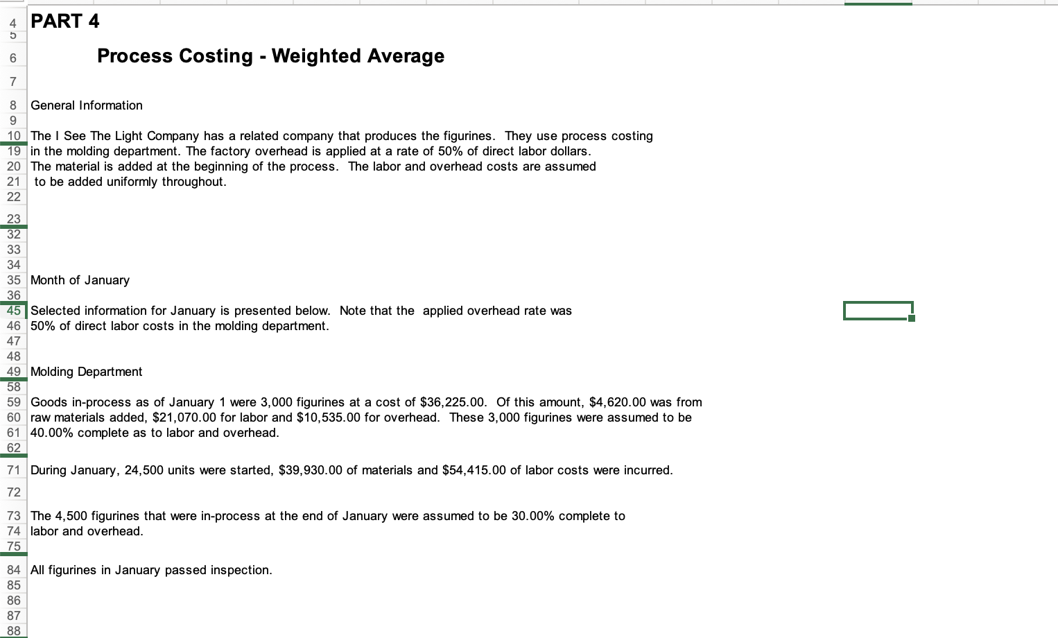 Solved Process Costing - Weighted Average General | Chegg.com