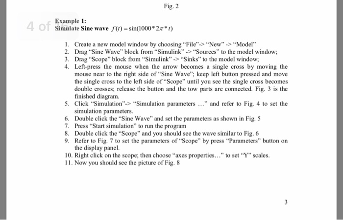 Solved Fig. 2 4 of Example 1 Simulate Sine wave | Chegg.com