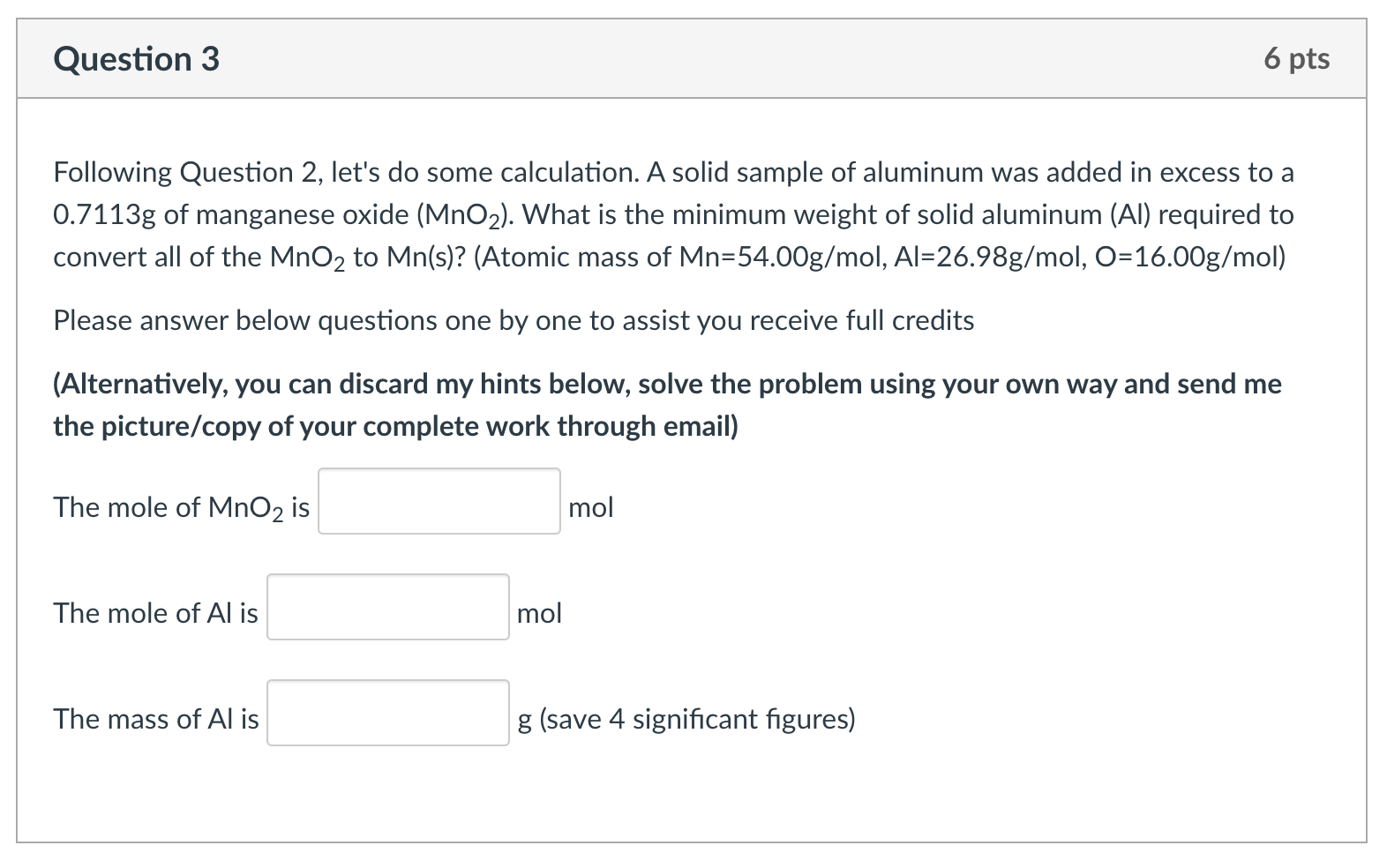 Solved Question 3 6 pts Following Question 2, let's do some | Chegg.com