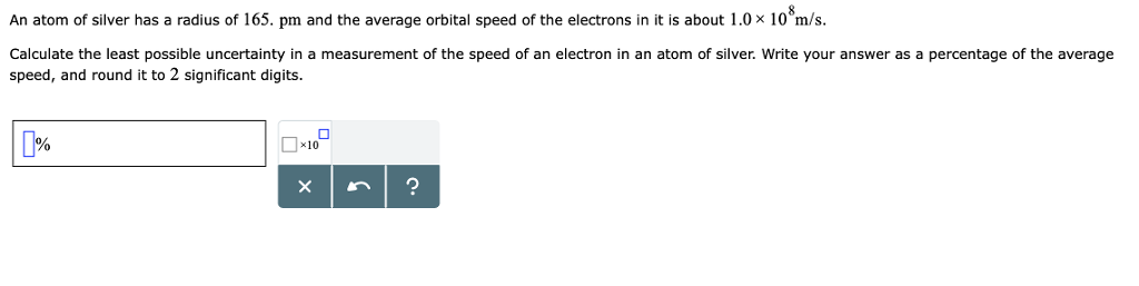 Solved An atom of silver has a radius of 165. pm and the | Chegg.com