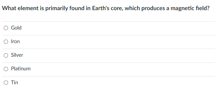 what element is earth's core primarily made of