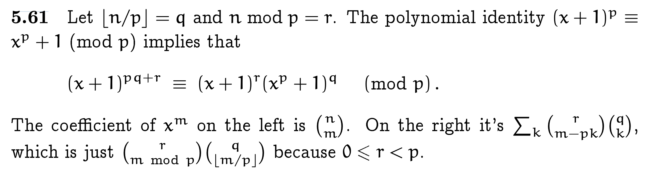 Solved 61 Prove that when p is prime, we have | Chegg.com