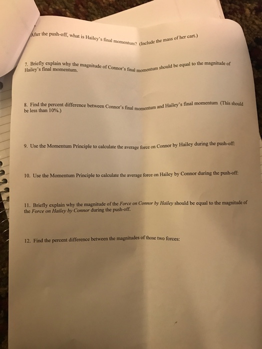 Part III Cart PushOofr Go back to the Student Video