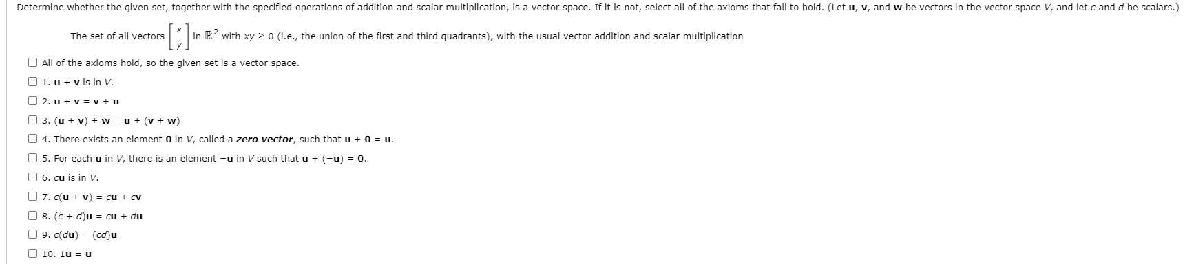 Solved Determine Whether The Given Set Together With The