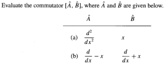 Solved Evaluate The Commutator A B Where A And E Are Chegg Com