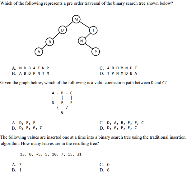 Solved Which of the following is an example of a red-black | Chegg.com