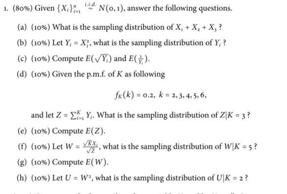 1 80 Given X N 0 1 Answer The Following Q Chegg Com