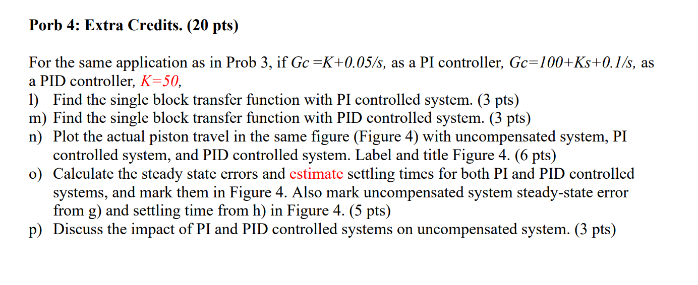 Prob 3: System design and control problem. Show | Chegg.com