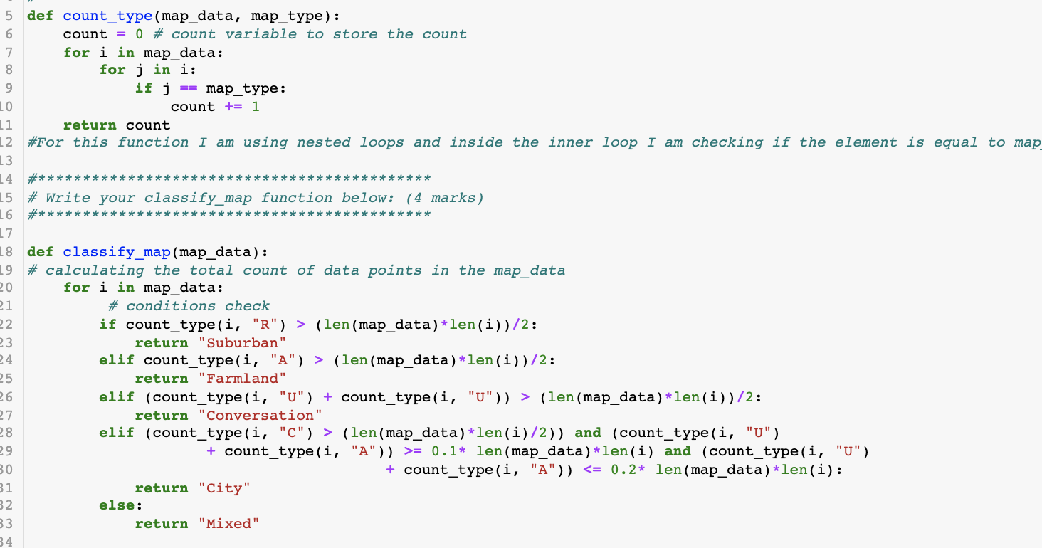 Solved 1. Which functions did you use a nested structure | Chegg.com