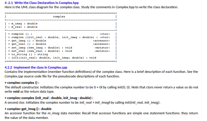 Solved Help with a simple class declaration, please write | Chegg.com