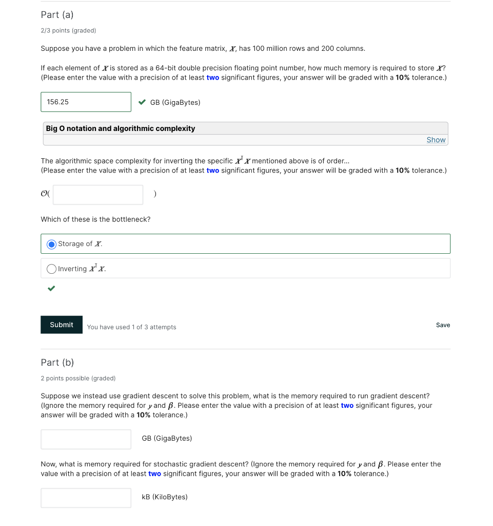 Solved Part (a) 2/3 points (graded) Suppose you have a | Chegg.com