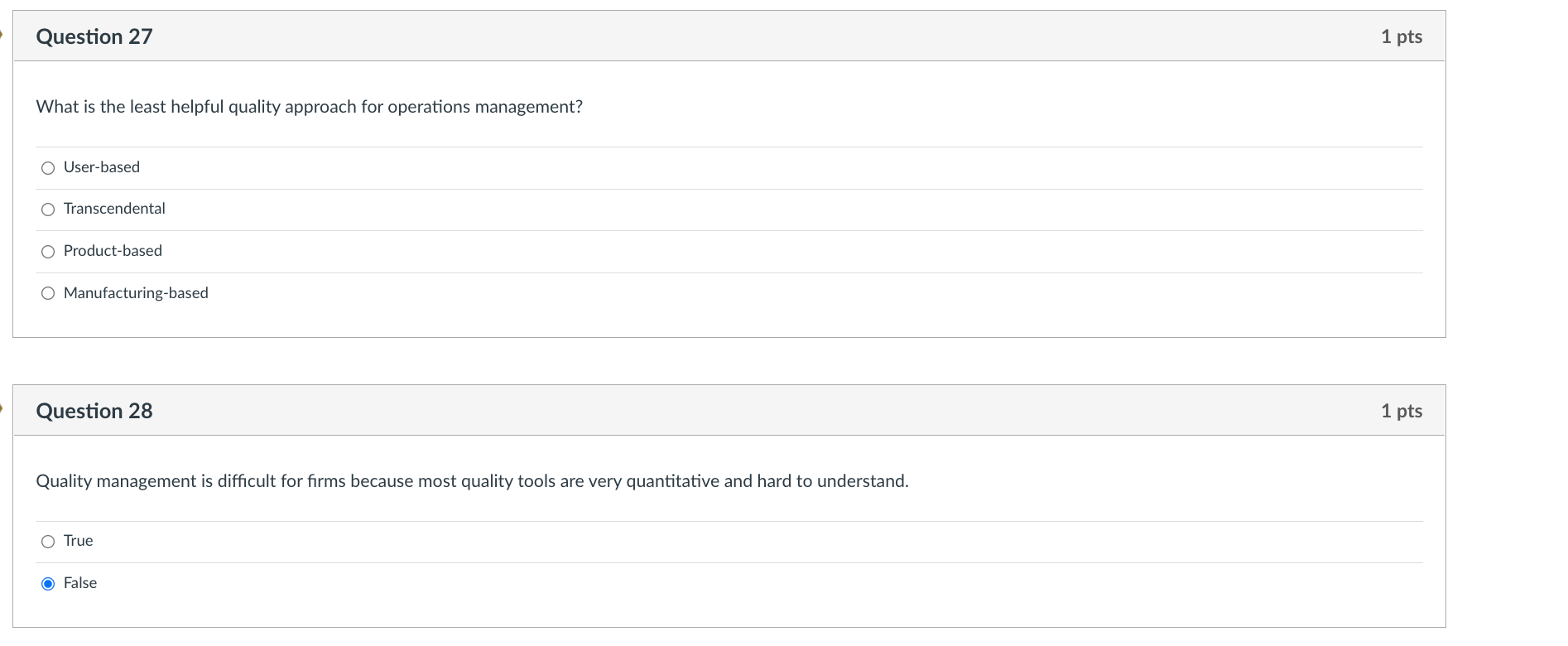 Solved Question 27 1 pts What is the least helpful quality | Chegg.com