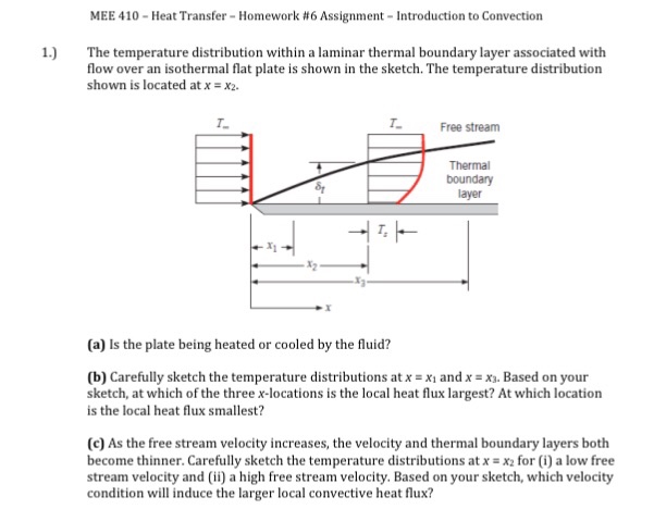Solved MEE 410-Heat Transfer-Homework #6 | Chegg.com